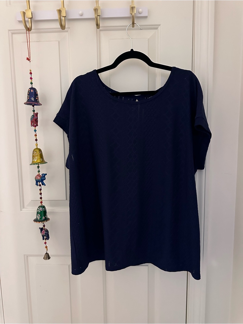 Lane Bryant Women’s Navy Short Sleeve Knit Top 18/20